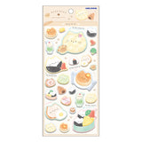 Foodie Cat Puffy Sticker Sheet - Neko Neko