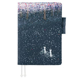 Hobonichi 2025 A5 Cover Hiroko Kubota El tono de las flores iluminadas