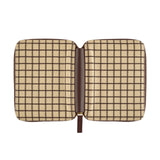 Hobonichi 2025 A6 Funda tensa con cremallera (Café au Lait Plaid)