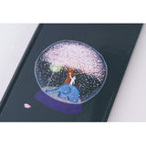 Hobonichi 2025 Weeks Hiroko Kubota Night Cherry Blossom Snow Globe