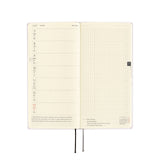 Serie de papeles de la semana 2025 de Hobonichi, blanco platino