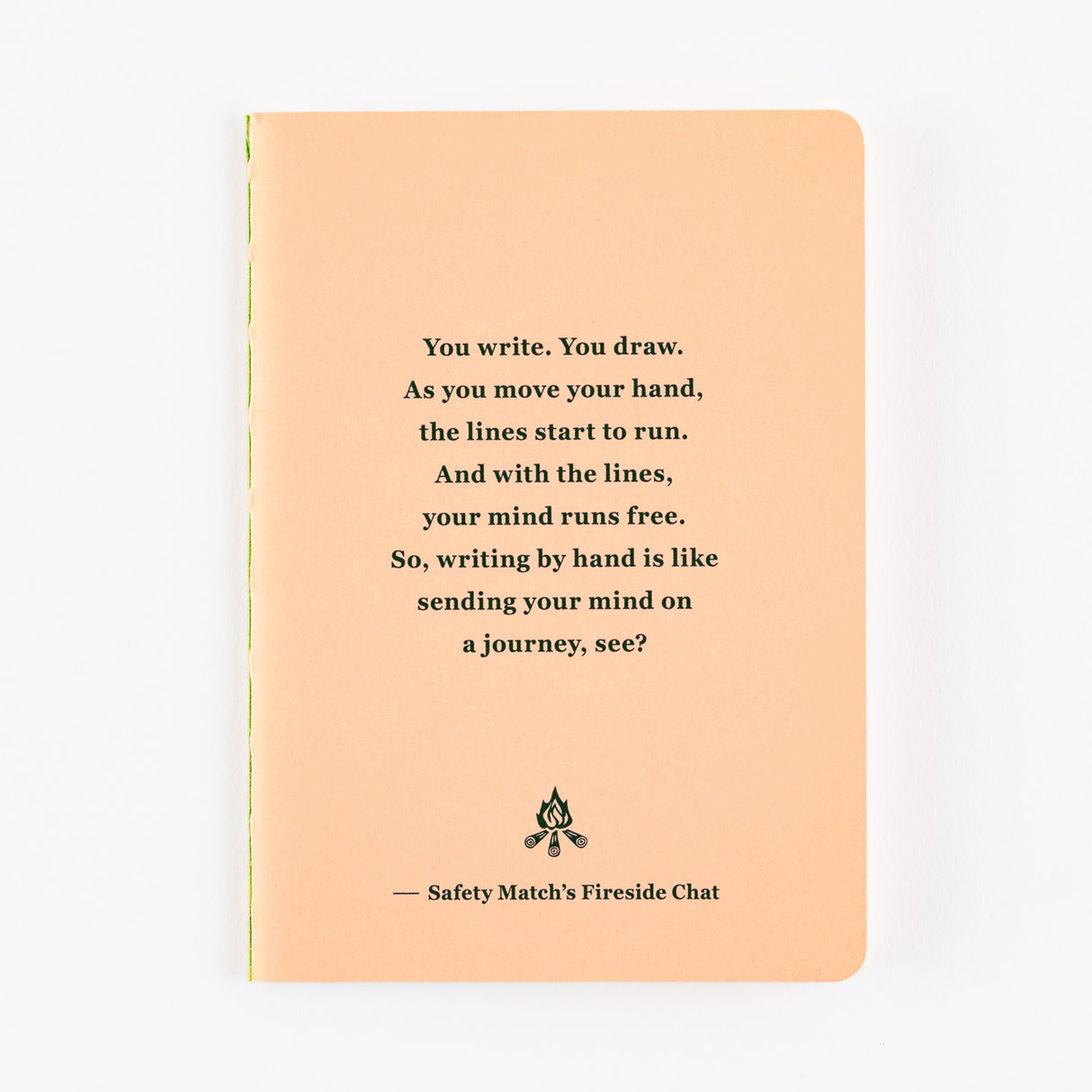 Fireside Chat Notebook - Lined (B7 Size)