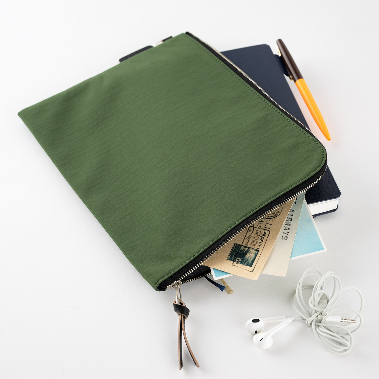 Tragen Flat Pouch for A5 Size (Green)