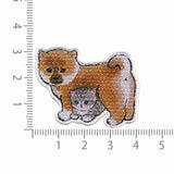 Mofusand Dog Friend Embroidery Iron-on Patch