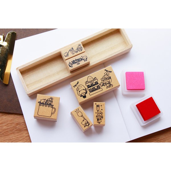 SANBY x HANKO Retro Tokoro Stamp Set of 6