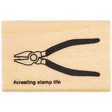 Pliers Rubber Stamp