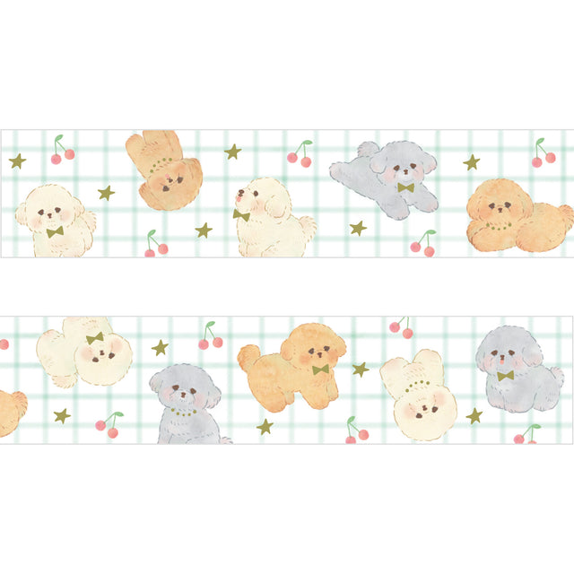 Fluffy Puppy Washi Tape Yoko