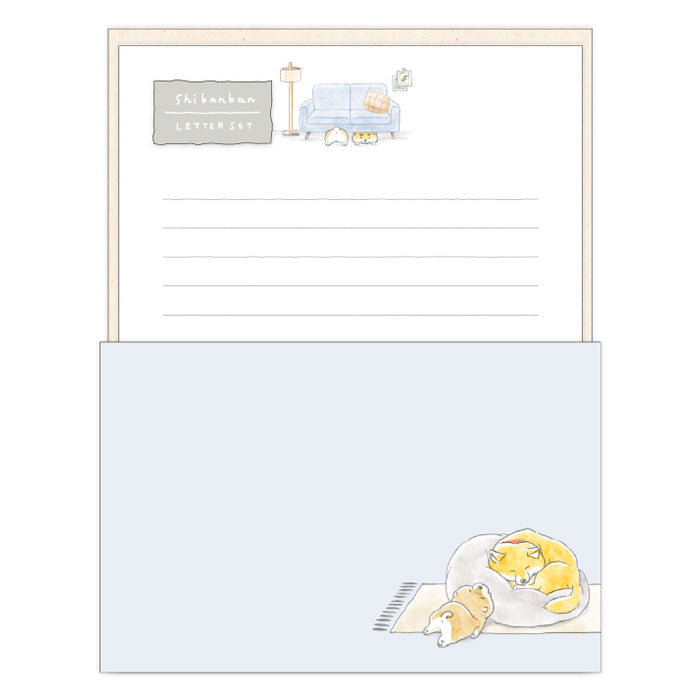 Mind Wave Shibanban Shiba Inu Sleepy Letter Set