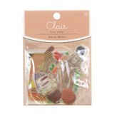 Pegatina transparente con forma de escamas para la hora del té de Girl Clair