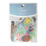 Girl Clair Shopping Clear Flake Sticker