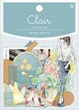 Girl Clair Shopping Clear Flake Sticker