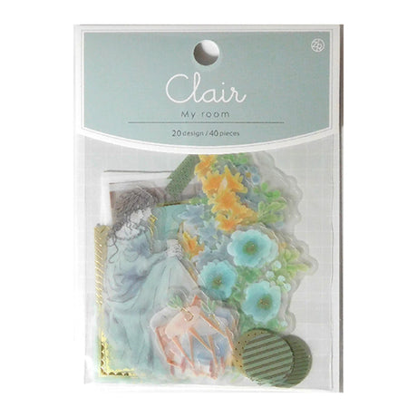 Pegatina transparente de My Room de Girl Clair