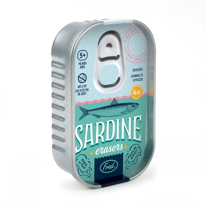 Sardine Erasers - Tin of 4