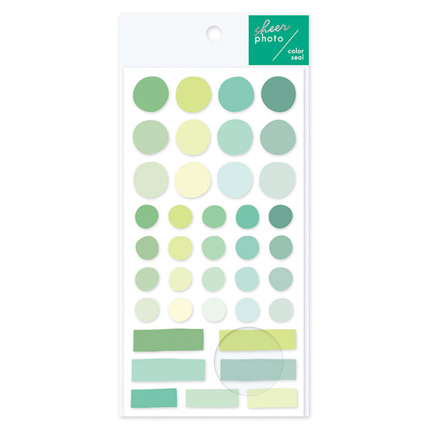 Color Seal Dot Stickers Green