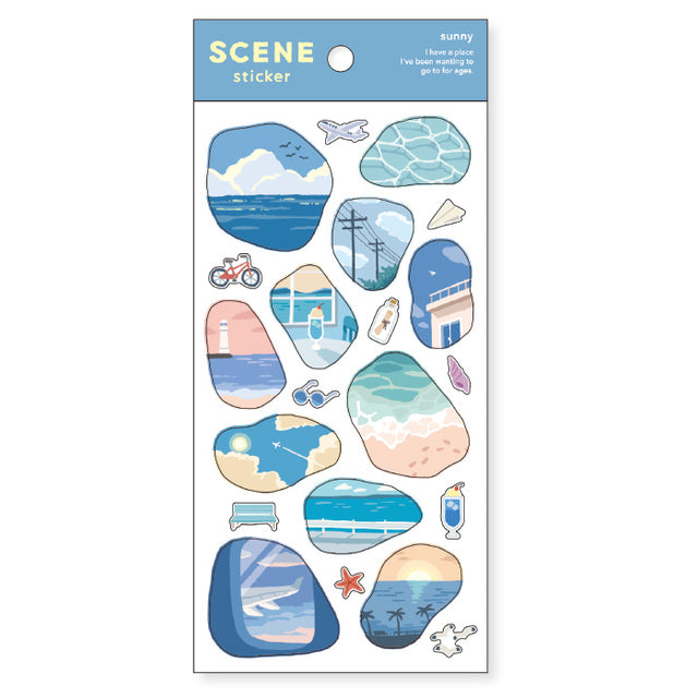 Mind Wave Scene Sticker Sunny