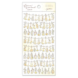 Flower Garland Sticker Sheet Yellow