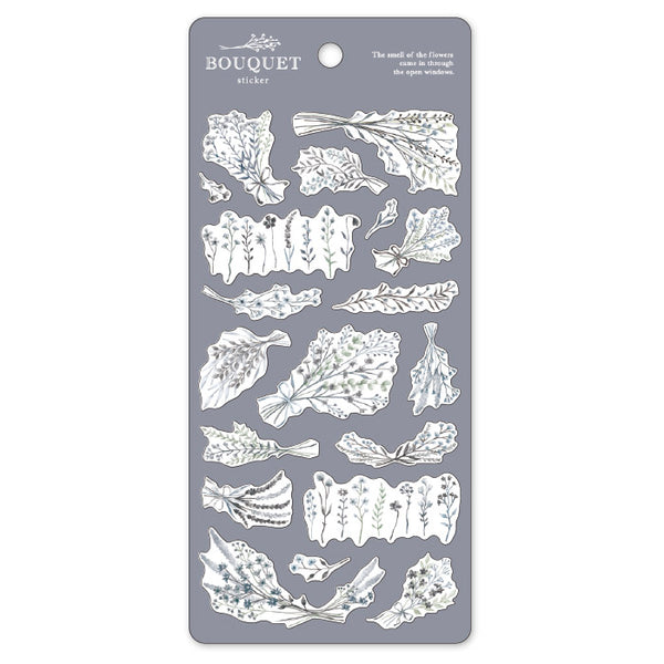 Grey Flower Bouquet Sticker