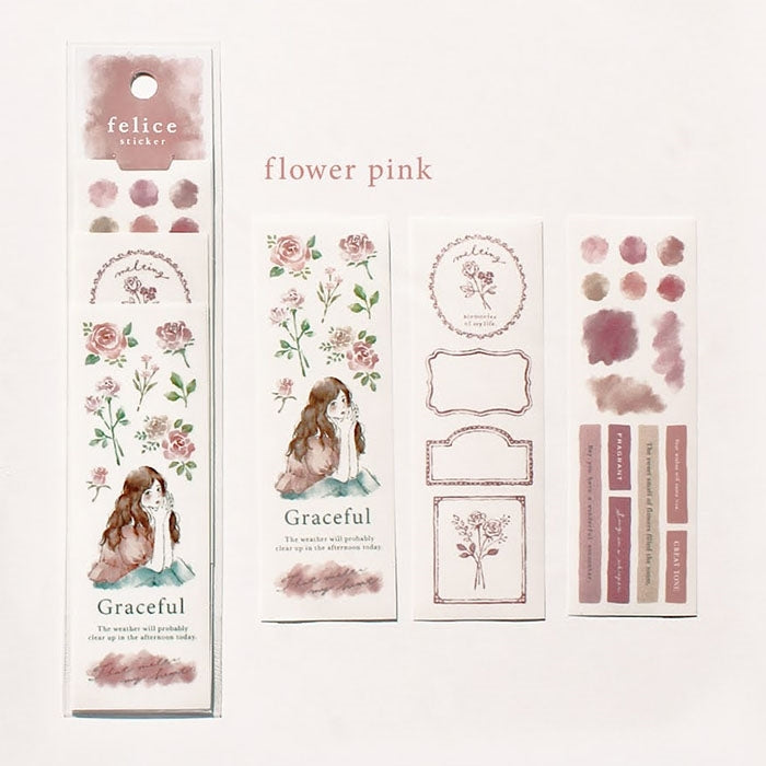 Mind Wave Felice Sticker Flower Pink