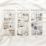 Libre Collage Papier Sticker Ivory