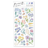 Flower Blue Painting Sticker