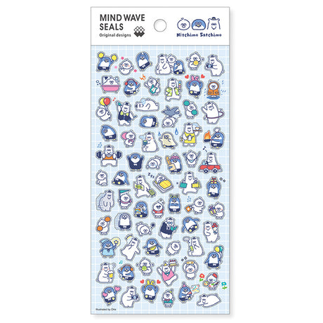 New stickers with unique characters! Penguin, Seal and Polar Bear.