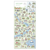 Machi Map Sticker Green City