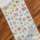 Machi Map Sticker Blue City