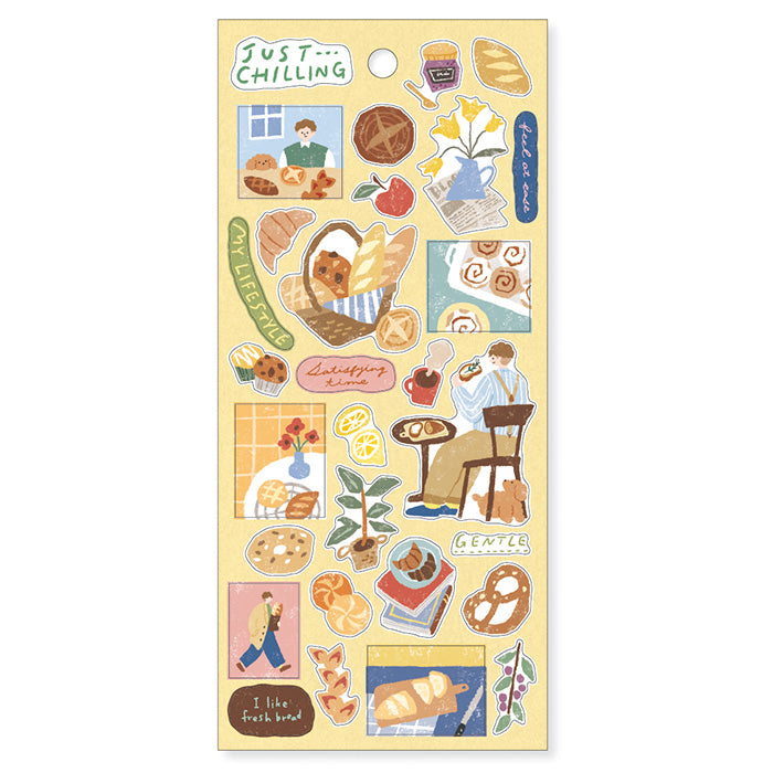 Let's Have Some Bread Sticker Just Chilling