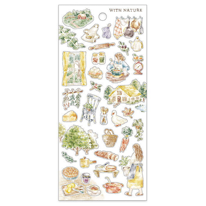 Lunch Preparation Sticker With Nature