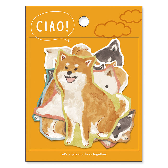 Copos de pegatinas CIAO - Shiba Inu