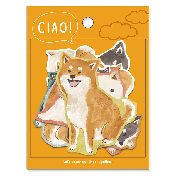 CIAO Sticker Flakes - Shiba Inu