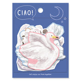 Copos de pegatinas CIAO - Cisne