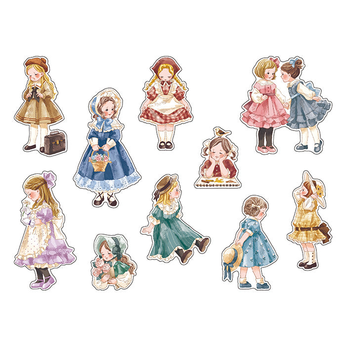 Amie Classical Girl Flake Sticker