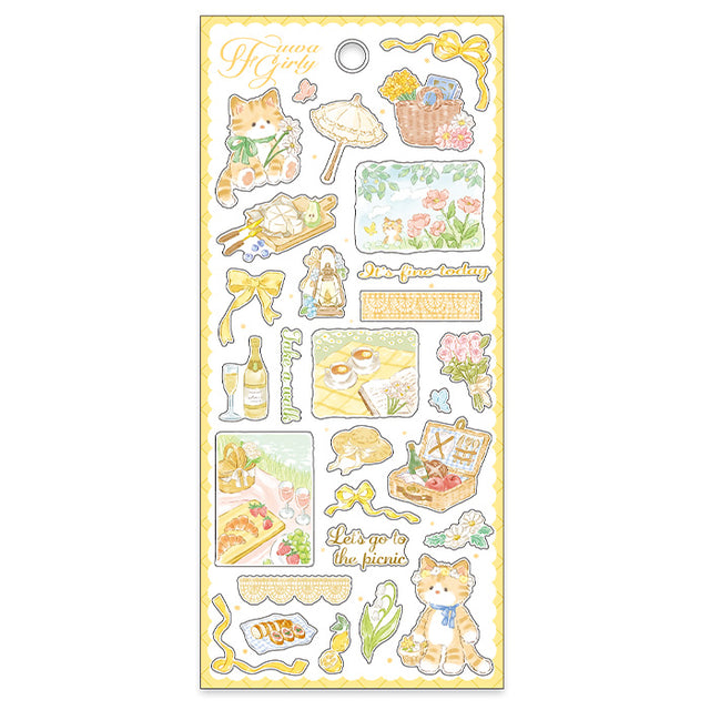 Mindwave Fuwa Girly Sticker-Picnic