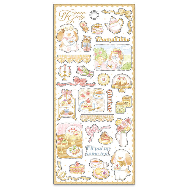 Mindwave Fuwa Girly Sticker-Tea Time