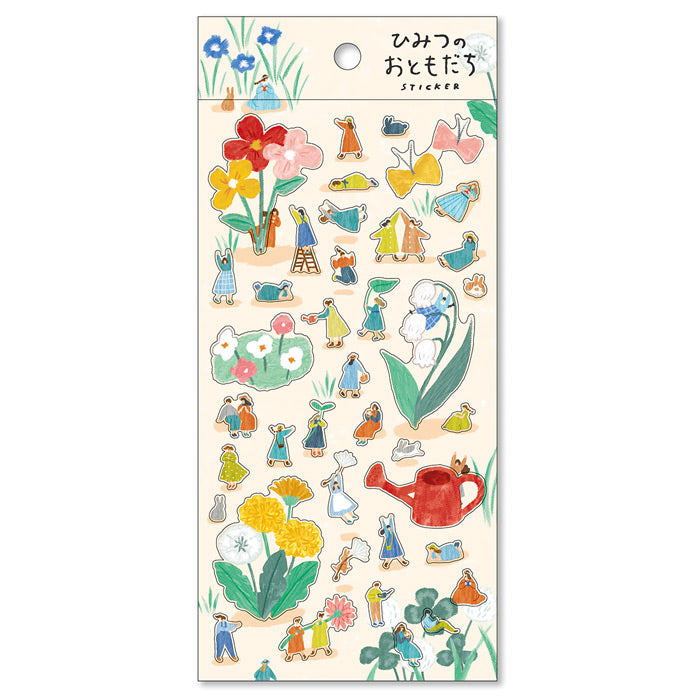 Secret Friend Flowers Sticker