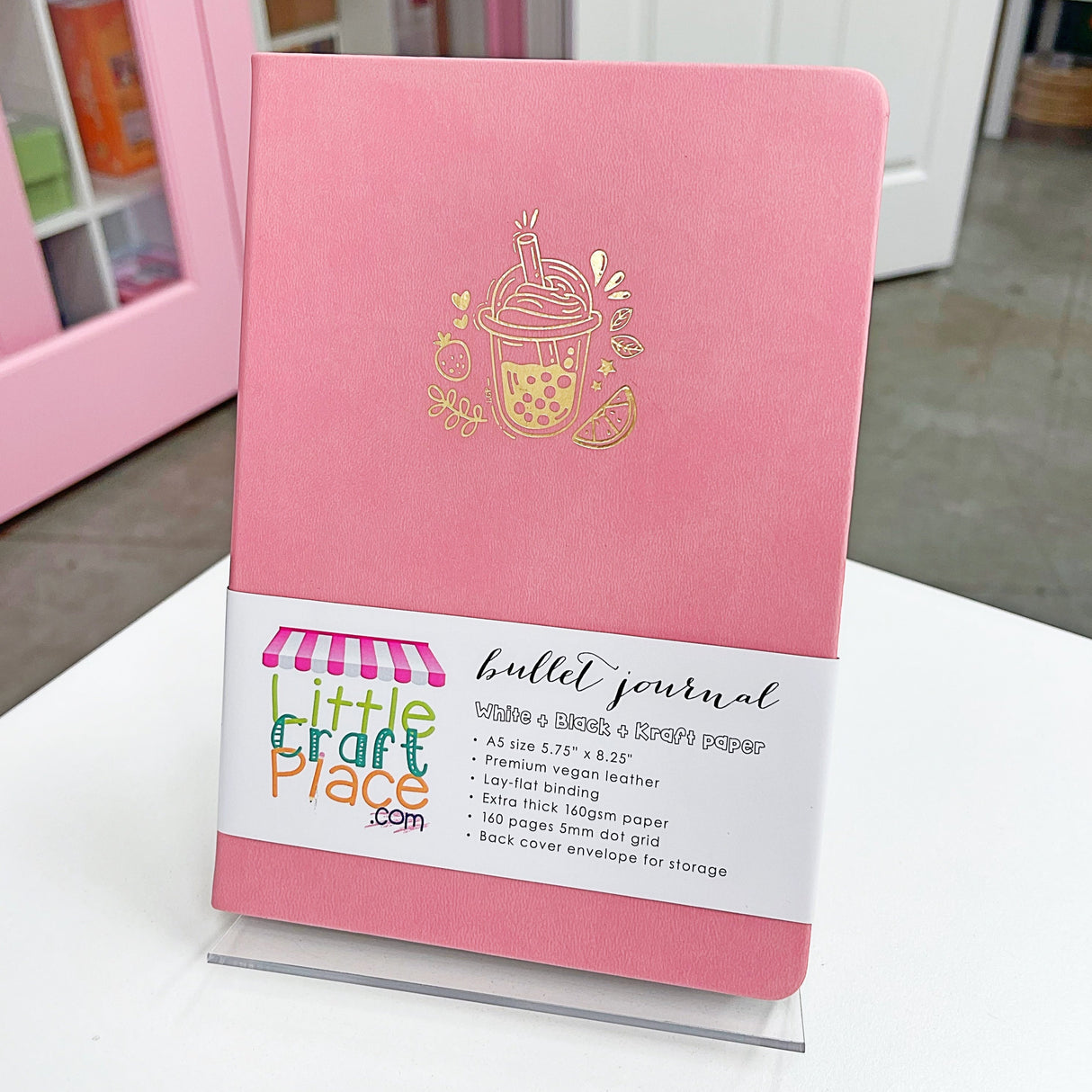 Boba Love A5 Dot Grid Notebook Little Craft Place