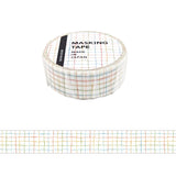 Mind Wave Pattern Check 1 Grid Washi Tape