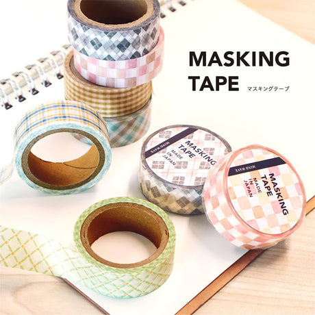 Pattern Check 9 Plaid Washi Tape