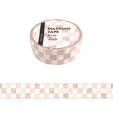 Mind Wave Pattern Check 9 Plaid Washi Tape