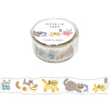 Hokkori Washi Tape Cat