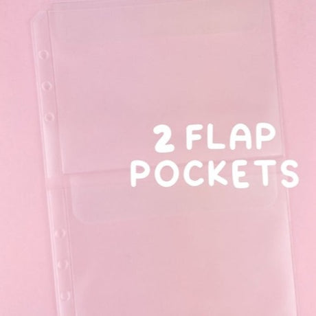 A5 Refill 2 Flap Pockets - Pack of 4