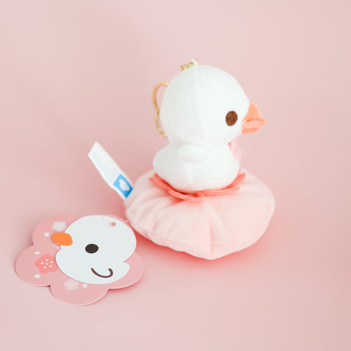 A Lost Duckling Cherry Blossom Keychain Plushie