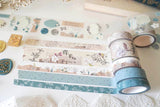 Un estudio de cinta washi con flores