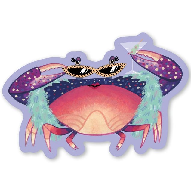 Absolutely Crab-Ulous Sticker