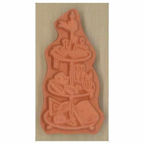 Afternoon Stationery Rubber Stamp