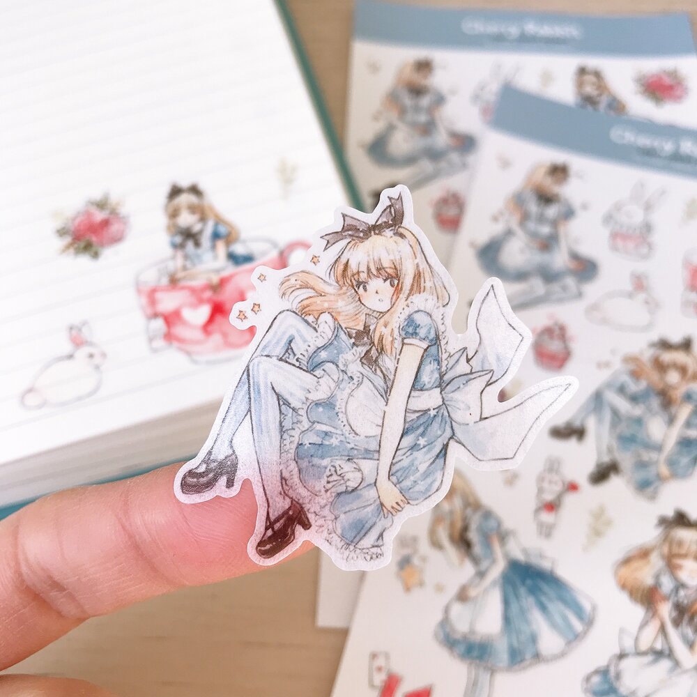 Alice & Rabbit Sticker Sheet