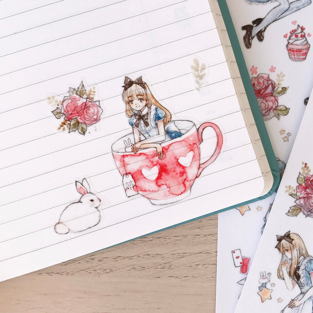 Alice & Rabbit Sticker Sheet