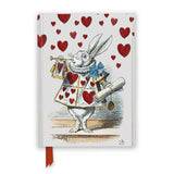 Alice in Wonderland: White Rabbit Foiled Journal