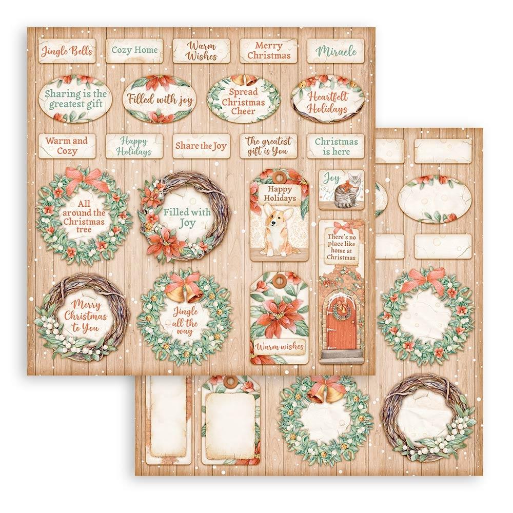 All Around Christmas Paper Pad 12"X12" 10/Pkg